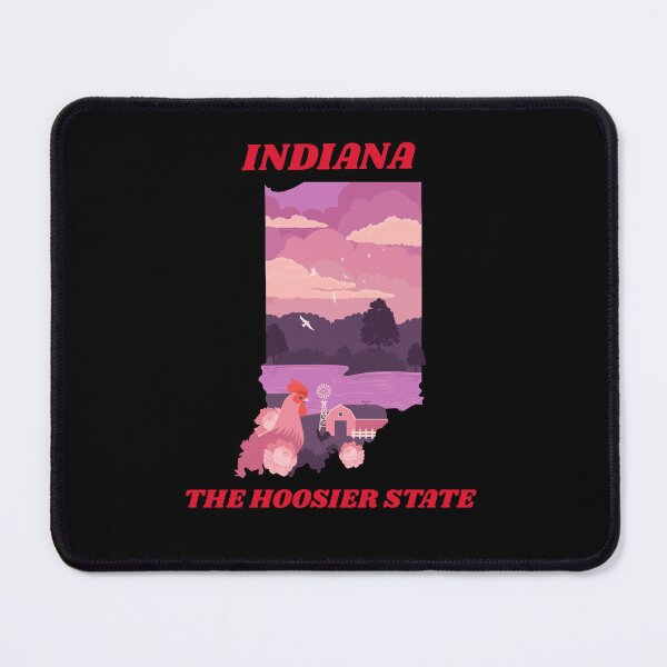 Item preview, INDIANA THE HOOSIER STATE designed and sold by DeversDesigns.