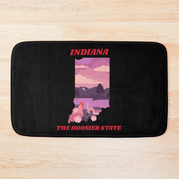Item preview, INDIANA THE HOOSIER STATE designed and sold by DeversDesigns.