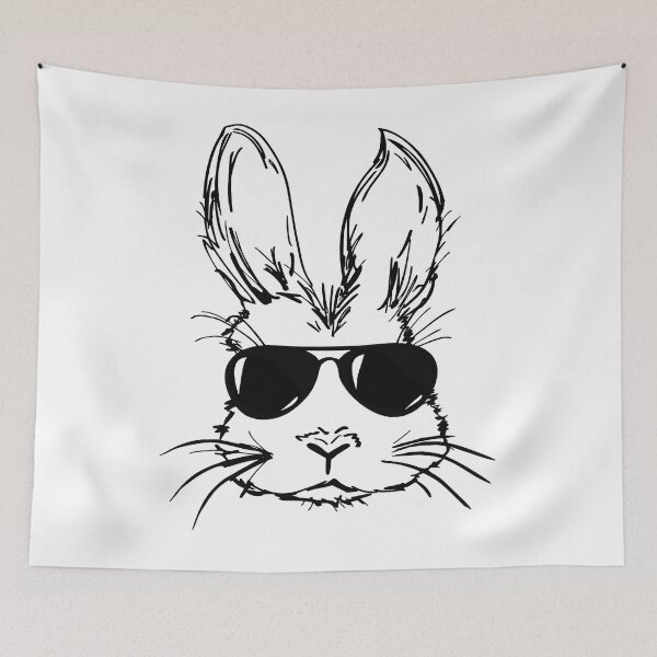 Item preview, Bunny Face With Sunglasses Easter Day designed and sold by ericrichard059.