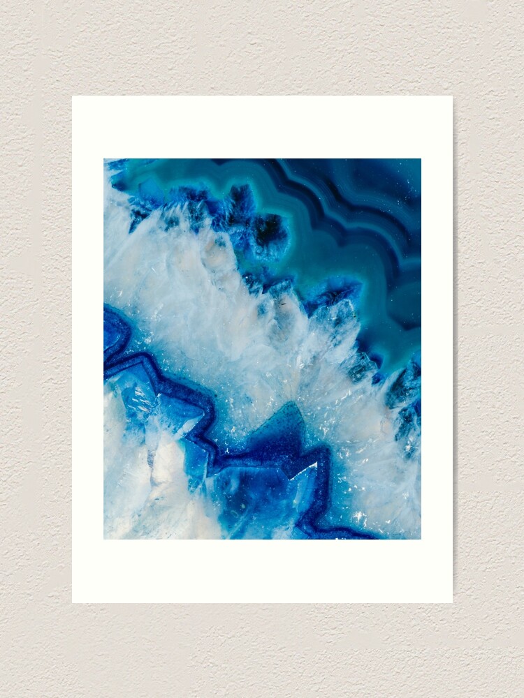 blue agate art