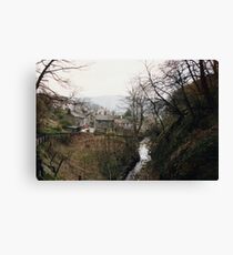 Castleton - looking back from Peak Cavern Canvas Print