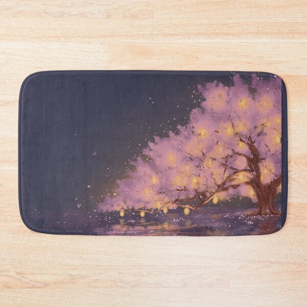 Item preview, Blossoming cherry blossom, glowing lanterns designed and sold by MazzyJay.
