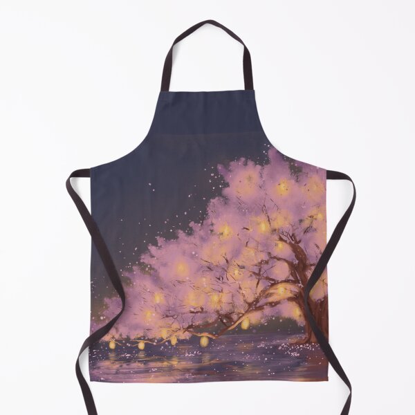 Item preview, Blossoming cherry blossom, glowing lanterns designed and sold by MazzyJay.