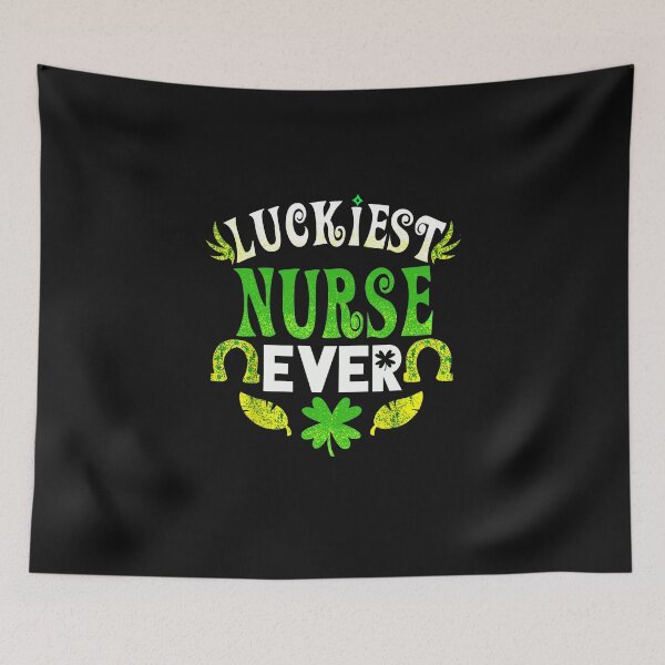 Item preview, Luckiest Nurse Ever Shirt St Patricks Day Nurse Gift designed and sold by AmapolaSerrato.