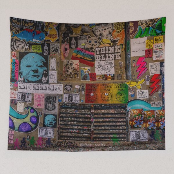 Item preview, Artwork Travel - Gumwall in Post Alley - Seattle Washington PNW pattern abstract designed and sold by travel101.