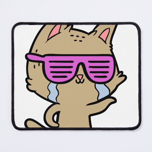 Item preview, Cool Pink Glasses Cat - I Am Pretty Cool But I Cry A Lot designed and sold by player-502.