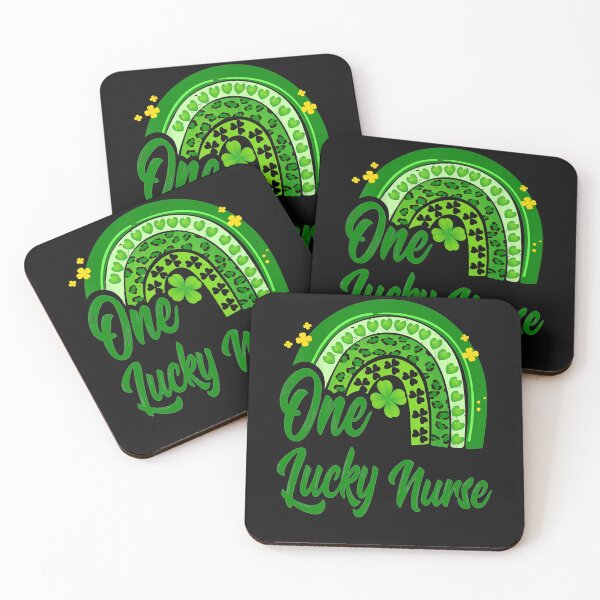 Item preview, One Lucky Nurse Scrub RN St Patricks Day Nurses Women  designed and sold by AmapolaSerrato.