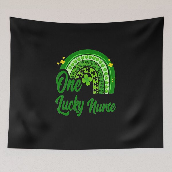 Item preview, One Lucky Nurse Scrub RN St Patricks Day Nurses Women  designed and sold by AmapolaSerrato.