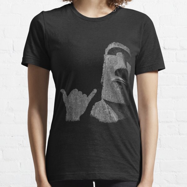 Moai Rock Meme Essential T-Shirt for Sale by azerbera