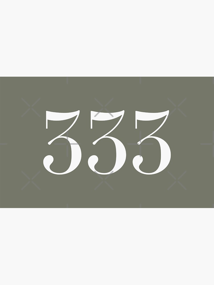 333 Angel number Sticker for Sale by RiriDesign