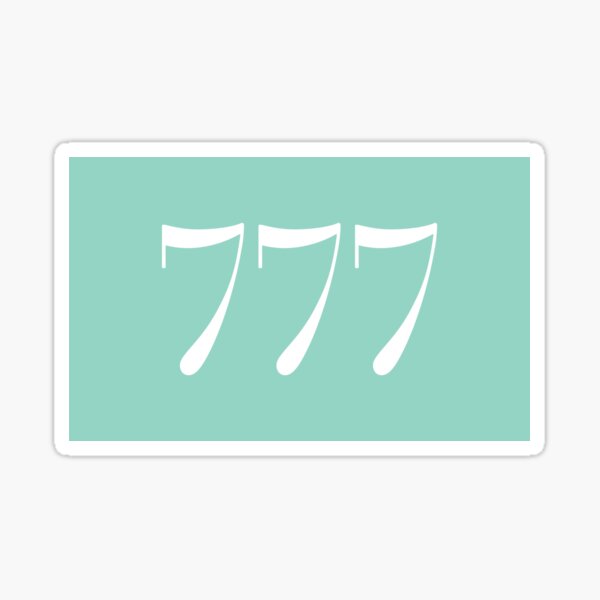 777 Angel Number Sticker – Shop Celestial
