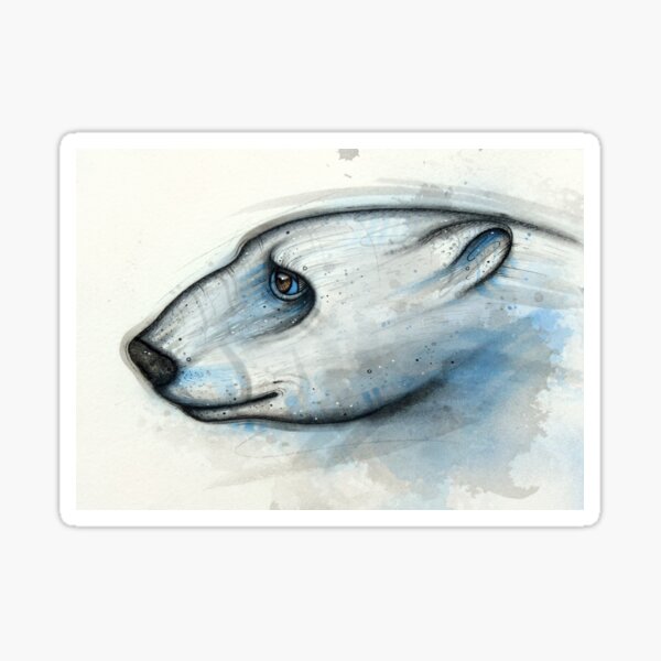 Item preview, Polar Bear Study designed and sold by A Curious Bestiary.