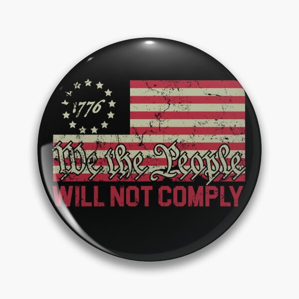 Item preview, American Flag 1776 Flag We The People I Will Not Comply designed and sold by TWOBROTHERS DESIGNS.