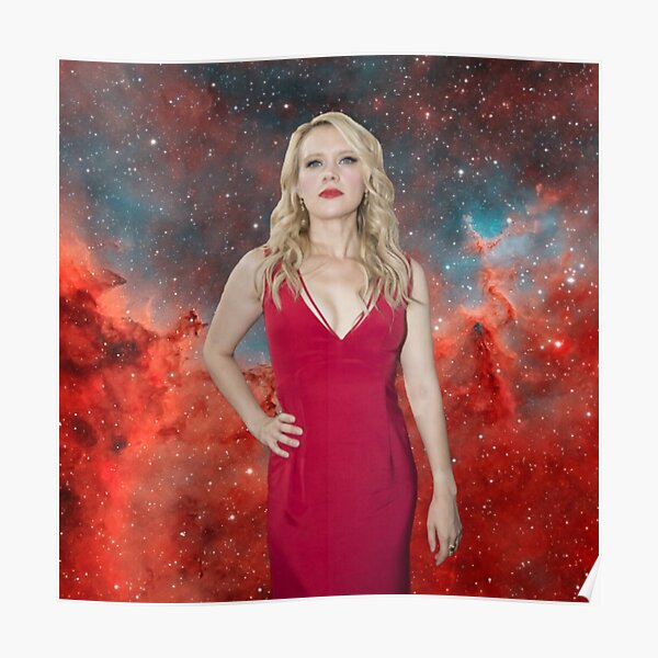 Kate McKinnon Galaxy Background Poster