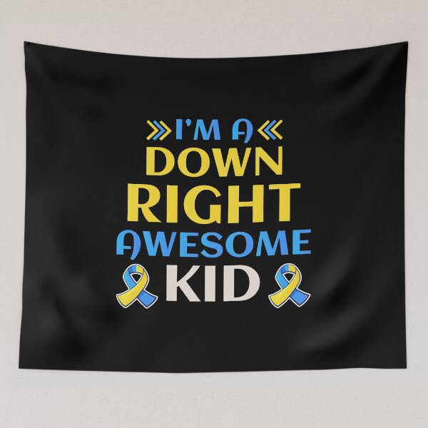 Item preview, Down Syndrome Awareness day Yellow Blue Ribbon designed and sold by TastefulTees.