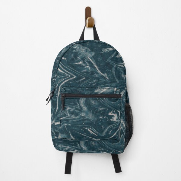 Item preview, Dark Teal River: Dark Blue Green Abstract Marble designed and sold by nimreninmu.