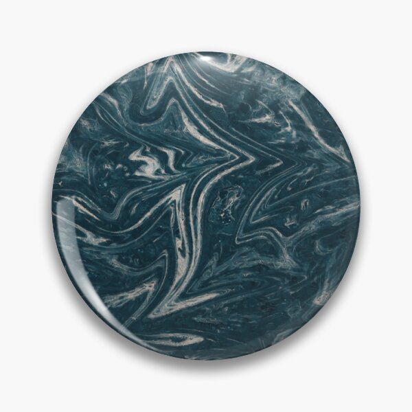 Item preview, Dark Teal River: Dark Blue Green Abstract Marble designed and sold by nimreninmu.