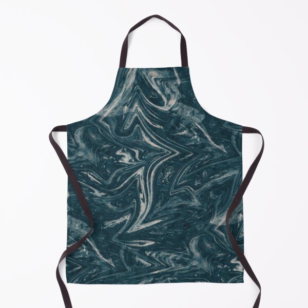 Item preview, Dark Teal River: Dark Blue Green Abstract Marble designed and sold by nimreninmu.