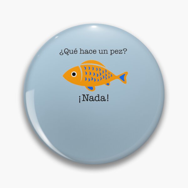 Item preview, ¿Qué hace un pez Sticker designed and sold by Matttthia.