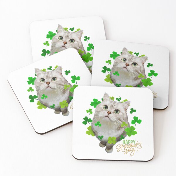 Item preview, St Patrick's Day Irish Saint Patrick's Shamrock Look-up Cat 2 designed and sold by Barnissim.