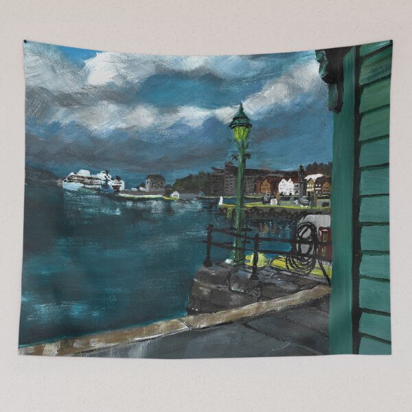 Item preview, Bergen Harbour aka Vågen designed and sold by Rina Arling.