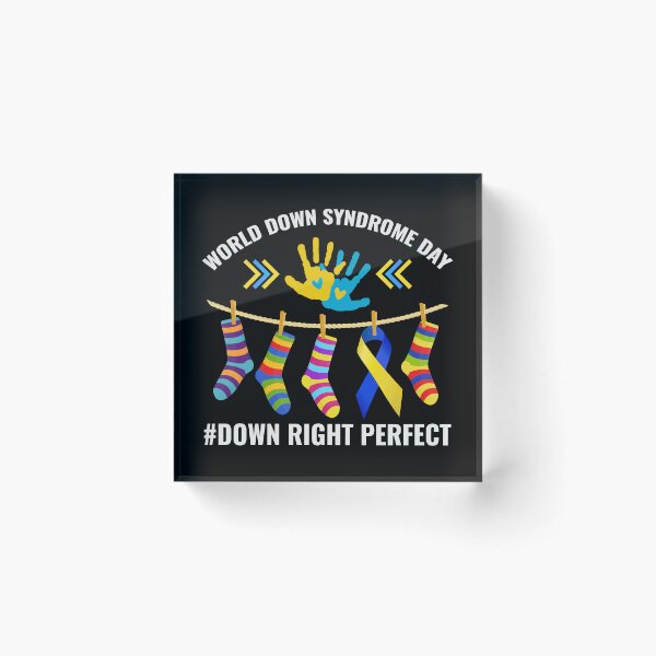 Item preview, Down Syndrome Awareness day Yellow Blue Ribbon designed and sold by TastefulTees.