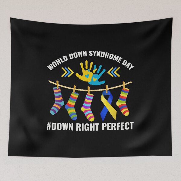 Item preview, Down Syndrome Awareness day Yellow Blue Ribbon designed and sold by TastefulTees.
