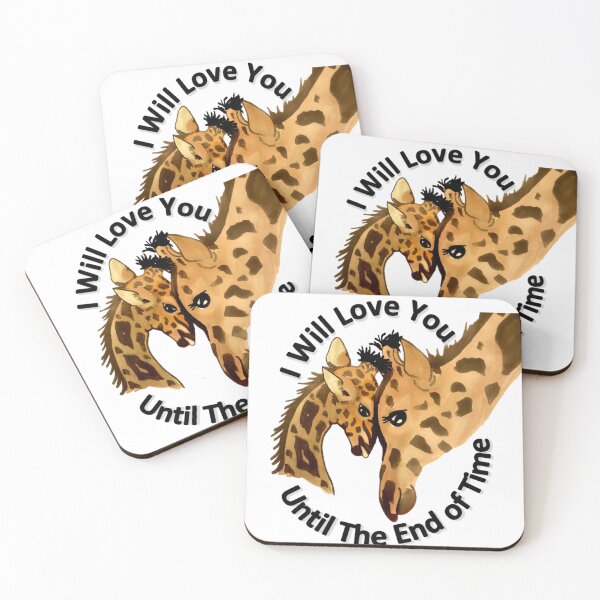 Item preview, I Will Love You Until The End of Time Giraffes designed and sold by Kristi Brooks.