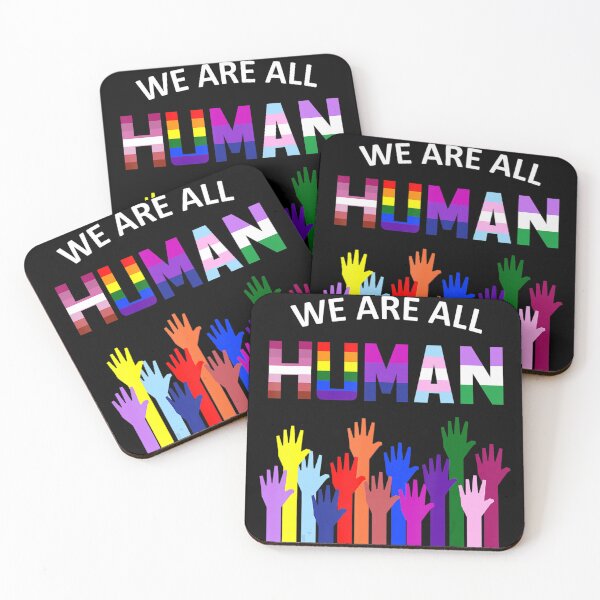 Item preview, We Are All Human LGBT Pride designed and sold by SulBAWA.