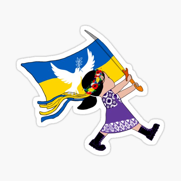 Item preview, Ukrainian Peace March; Ukrainian Child; designed and sold by StickerApe.