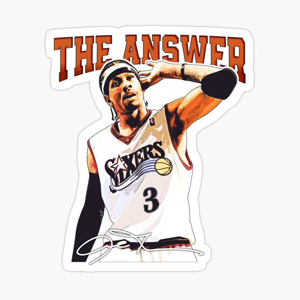 Allen Iverson The Answer Basketball Legend Signature Vintage T