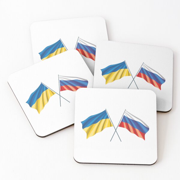 Item preview, Ukrainian & Russian Flag, Stop the war in Ukraine and Russia.  designed and sold by elmanchour.