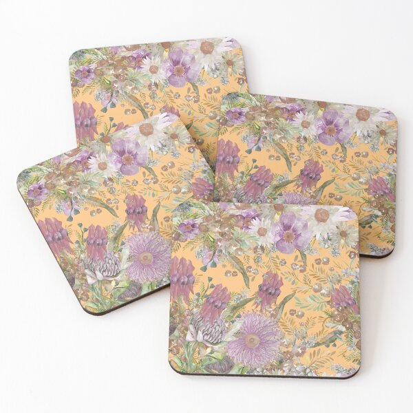 Item preview, Australian Watercolour Wildflowers - Autumn Palette designed and sold by Sketchbook Designs.