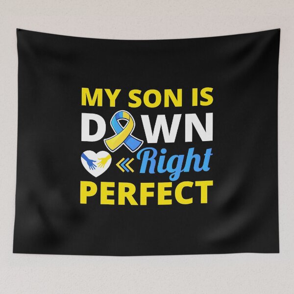 Item preview, Down Syndrome Awareness day Yellow Blue Ribbon designed and sold by TastefulTees.