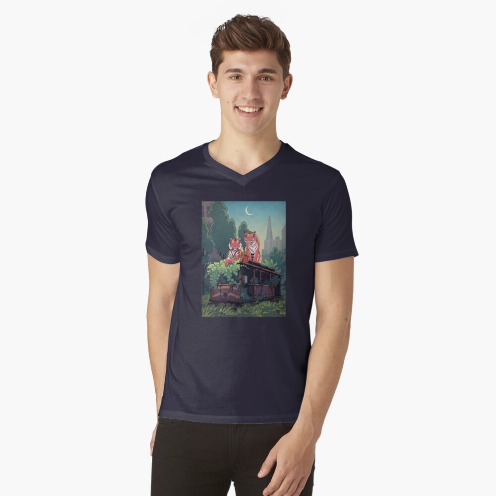 Item preview, V-Neck T-Shirt designed and sold by twicinas.