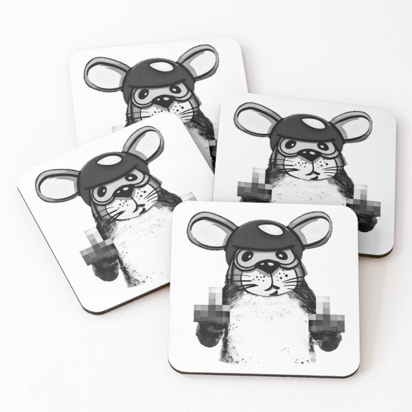 Item preview, Funny Mouse Showing Middle Finger Blurred   designed and sold by erinconnelly99.