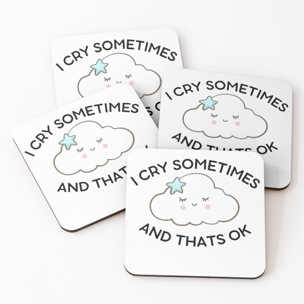 Item preview, I Cry Sometimes And That's Ok- Cute Cloud  designed and sold by player-502.