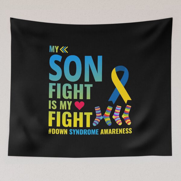 Item preview, Down Syndrome Awareness day Yellow Blue Ribbon designed and sold by TastefulTees.