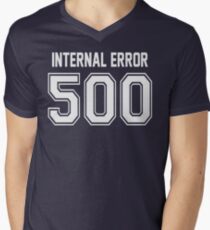 Error 500 - Internal Error - White Letters Men's V-Neck T-Shirt