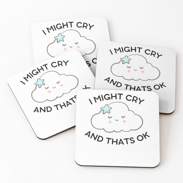 Item preview, I Might Cry And That's Ok- Cute Mental Health Support And Awareness Cloud designed and sold by player-502.