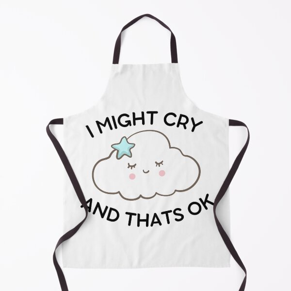 Item preview, I Might Cry And That's Ok- Cute Mental Health Support And Awareness Cloud designed and sold by player-502.