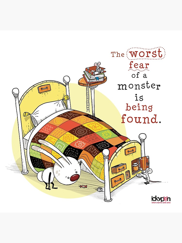 Thumbnail 3 of 3, Photographic Print, IckyPen - Monsters Under the Bed designed and sold by ickypen.