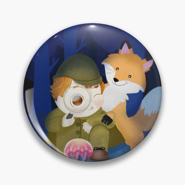 Item preview, Fox and the glowing mushroom designed and sold by MyParadiseGifts.