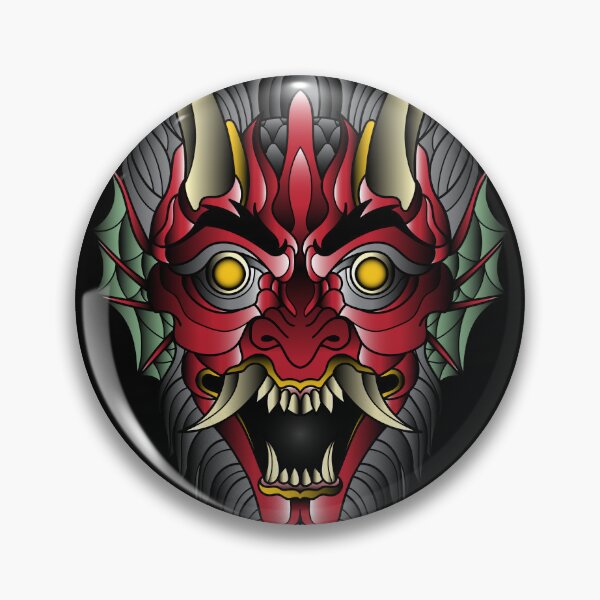 Item preview, demon neo traditional tattoo designed and sold by cat poe.