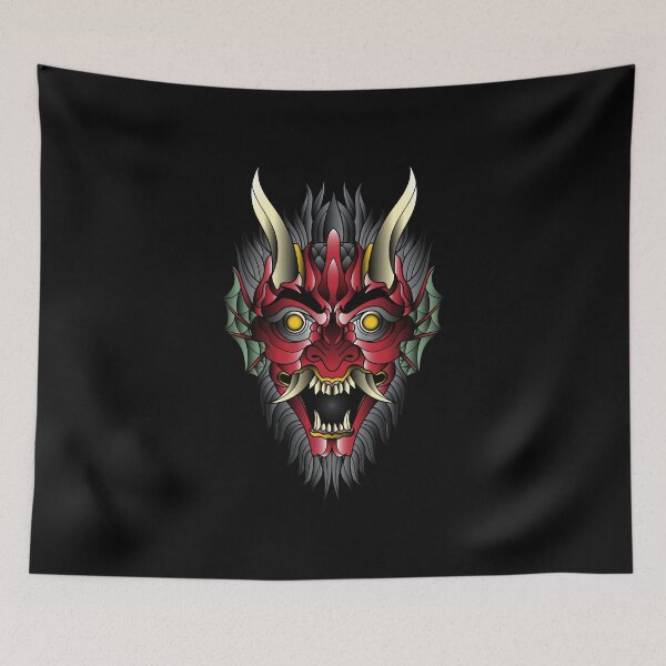Item preview, demon neo traditional tattoo designed and sold by cat poe.