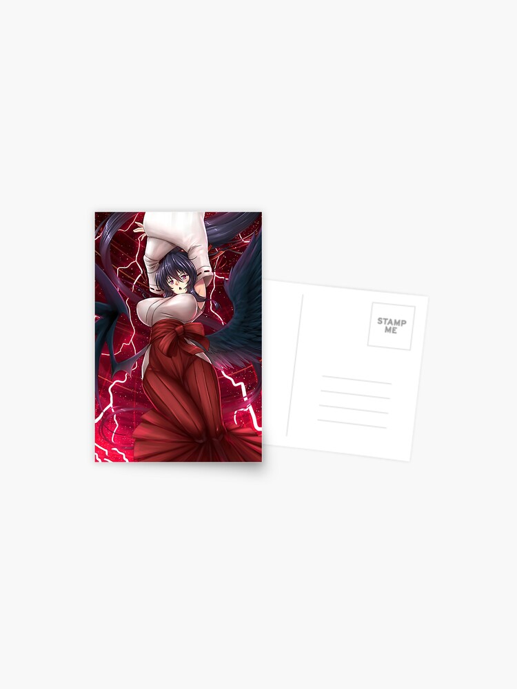 Akeno Himejima High School DxD Anime Girl Drawing Fanart Postcard for Sale  by Spacefoxart