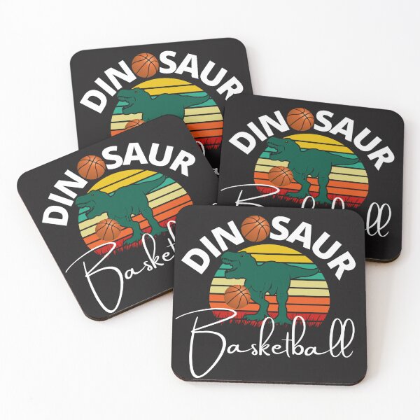 Item preview, Dinosaur Playing Basketball (Sunset) designed and sold by UnboundFull.