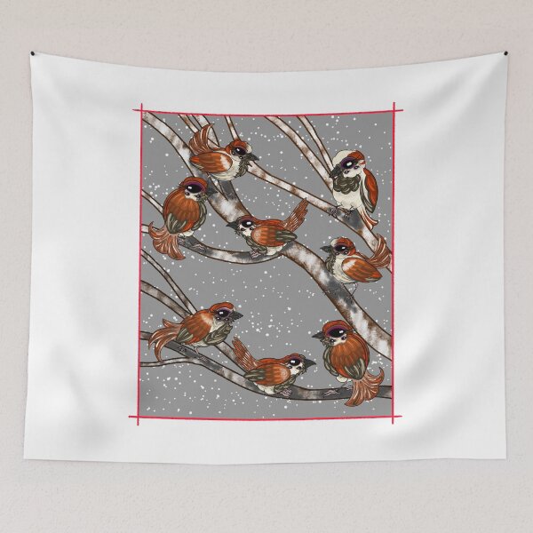 Item preview, a host of eldritch house sparrows designed and sold by tentaclemade.