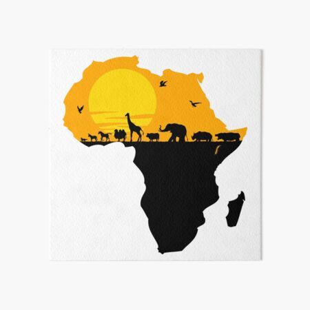 Africa Art Board Print