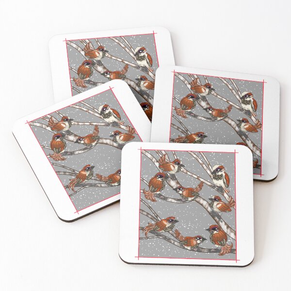 Item preview, a host of eldritch house sparrows designed and sold by tentaclemade.